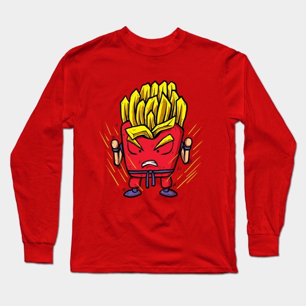 Fries Super Saiyan Long Sleeve T-Shirt by Anime Gadgets